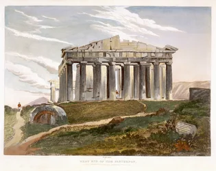 Westende des Parthenon, aus 